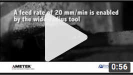 Diamond turning infra red material (germanium) in slow motion video