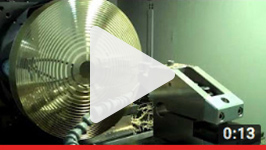 Single point diamond turning a brass fresnel lens mold